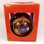 Large glass hand painted Nativity Christmas ornament