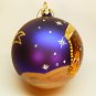 Large glass hand painted Nativity Christmas ornament