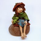vtg Pippsywoggins 1993 Maureen figurine w frog sample Limited Edition