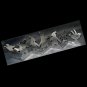 Christmas folding tabletop penguin screen Eddie Bauer 7 panels with 4 tealights 38 inches