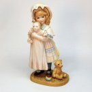 vtg Jan Hagara figurine Jenny and her Bye-Lo doll Ltd Edit. 1984 bisque