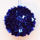 Cobalt blue beaded Christmas ornament Cobalt blue beaded Christmas ornament