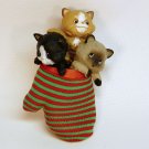 Vintage Hallmark Three Kittens in a Mitten 1984 Christmas ornament QX4311 Vintage Hallmark Three Kittens in a Mitten 1984 Christmas ornament QX4311