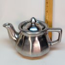 Vintage Lusterware ceramic teapot for one pewter color Vintage Lusterware ceramic teapot for one pewter color