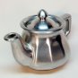 Vintage Lusterware ceramic teapot for one pewter color