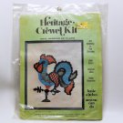 Vtg Heritage Crewel Kit Weathervane Chicken wall hanging or pillow 1002 Sew N Tell Inc. Vtg Heritage Crewel Kit Weathervane Chicken wall hanging or pillow 1002 Sew N Tell Inc.