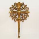 Vtg Syroco Hollywood Regency wall sconce Fleur de Lis 1964