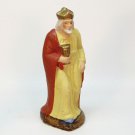 Vtg standing King Wise Man Nativity 4-3/4" h figurine paper mache Germany