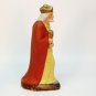 Vtg standing King Wise Man Nativity 4-3/4" h figurine paper mache Germany