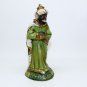 Vtg standing King Wise Man Nativity 4-1/2" h figurine paper mache Italy