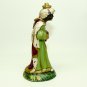 Vtg standing King Wise Man Nativity 4-1/2" h figurine paper mache Italy