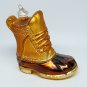 Old World Christmas Snow boot glass ornament OWC
