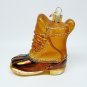 Old World Christmas Snow boot glass ornament OWC