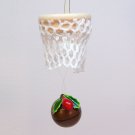 Vintage basketball and hoop Christmas ornament