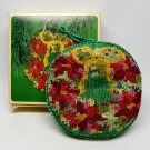 Vintage Hallmark 1984 Needlepoint Wreath Christmas ornament QX4594