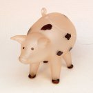 blown glass pig Christmas ornament