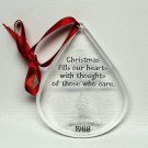 Vtg Hallmark 1988 Gratitude Christmas ornament QX3754 acrylic