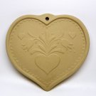 Vintage Brown Bag cookie mold Folk Heart 1986