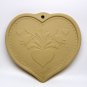 Vintage Brown Bag cookie mold Folk Heart 1986