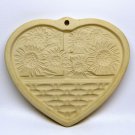 Vintage Pampered Chef cookie mold Sunflower Basket 1994