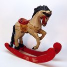 vintage prancing rocking horse figurine