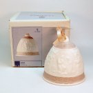 1991 Lladro 5803 Christmas Bell Bell white pink bisque porcelain