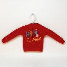 2008 Christmas ornament sweater Hope beaded hanger