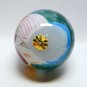 Li Bien reverse painted Santa and girl Christmas ornament glass box hand painted