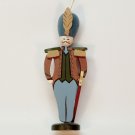 Vintage Napcoware wooden soldier Christmas ornament