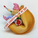 vintage Hallmark Fortune Cookie Elf 1984 Christmas ornament QX4524