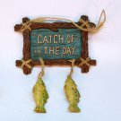 Catch of the Day Christmas ornament fishing theme fish fisherman Catch of the Day Christmas ornament fishing theme fish fisherman