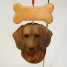 Dachshund dog Christmas ornament Joseph & Company Santa's Pen Honolulu