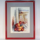 Watercolor Painting Still Life by Beardsley Apples and Pear