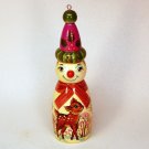 vintage snowman Christmas ornament hand painted wooden vintage snowman Christmas ornament hand painted wooden