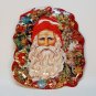 Old World style Santa tin Christmas ornament