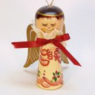 Beacon Hill wooden angel Christmas ornament hand painted
