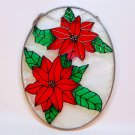 Christmas suncatcher poinsettia flower