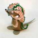 Small mouse Christmas ornament felt fabric google eyes