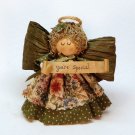 Vintage Your Special country look angel figurine Heaven's Touch 1991 handmade