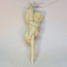 Dept 56 Snowbabies Christmas ornament Wee This is Fun Icicle bisque porcelain