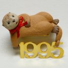 Hallmark Fabulous Decade 6 otter QX5147 Christmas ornament 1995 clip on