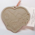 Vintage Brown Bag cookie mold Hummingbird Heart 1992