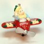 Coca-Cola Holiday High Flyer Christmas Ornament elf on a plane