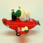 Coca-Cola Holiday High Flyer Christmas Ornament elf on a plane