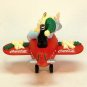Coca-Cola Holiday High Flyer Christmas Ornament elf on a plane