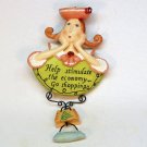 shopping lady Christmas ornament Help Stimulate the Economy Go Shopping