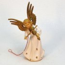 Vintage angel with violin Christmas ornament Hong Kong ART