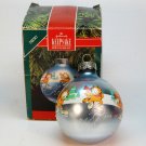 Vtg Hallmark Garfield Christmas ornament 1990 QX2303 sleeved glass