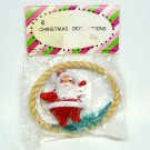 vtg Santa Christmas ornament original package Japan Colorama Designs