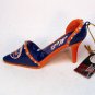 Mets baseball team high heel Christmas ornament with rhinestones
